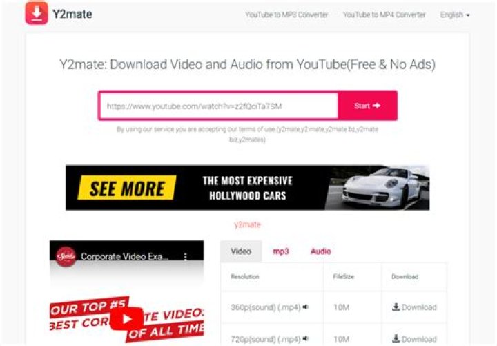 Free YouTube Video Downloader - Y2Mate.guru